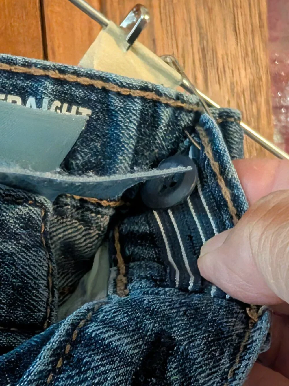 Baby denim jeans, size 12-18 months; qty 2